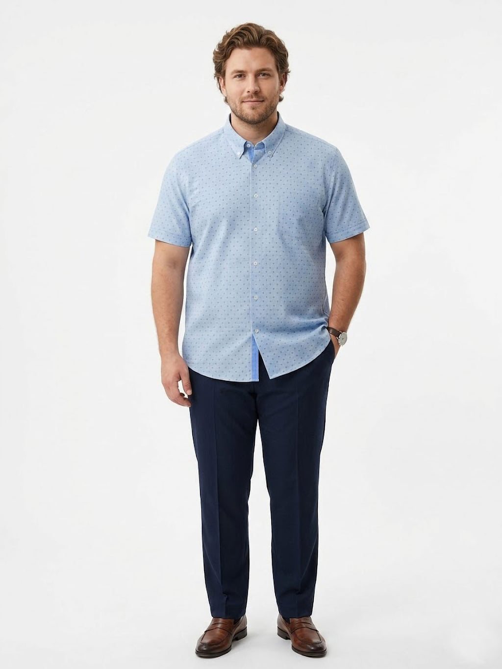 Camisa Light Blue Teardrop ElTrau