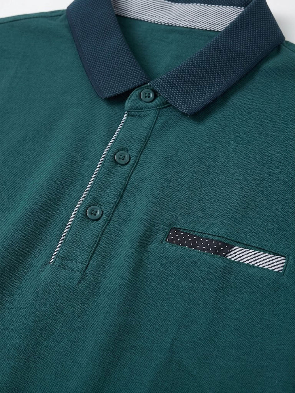 Polo Pocket Detail Forestal