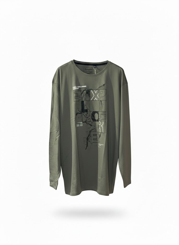 Camiseta Manga Larga Forestal Olive Green