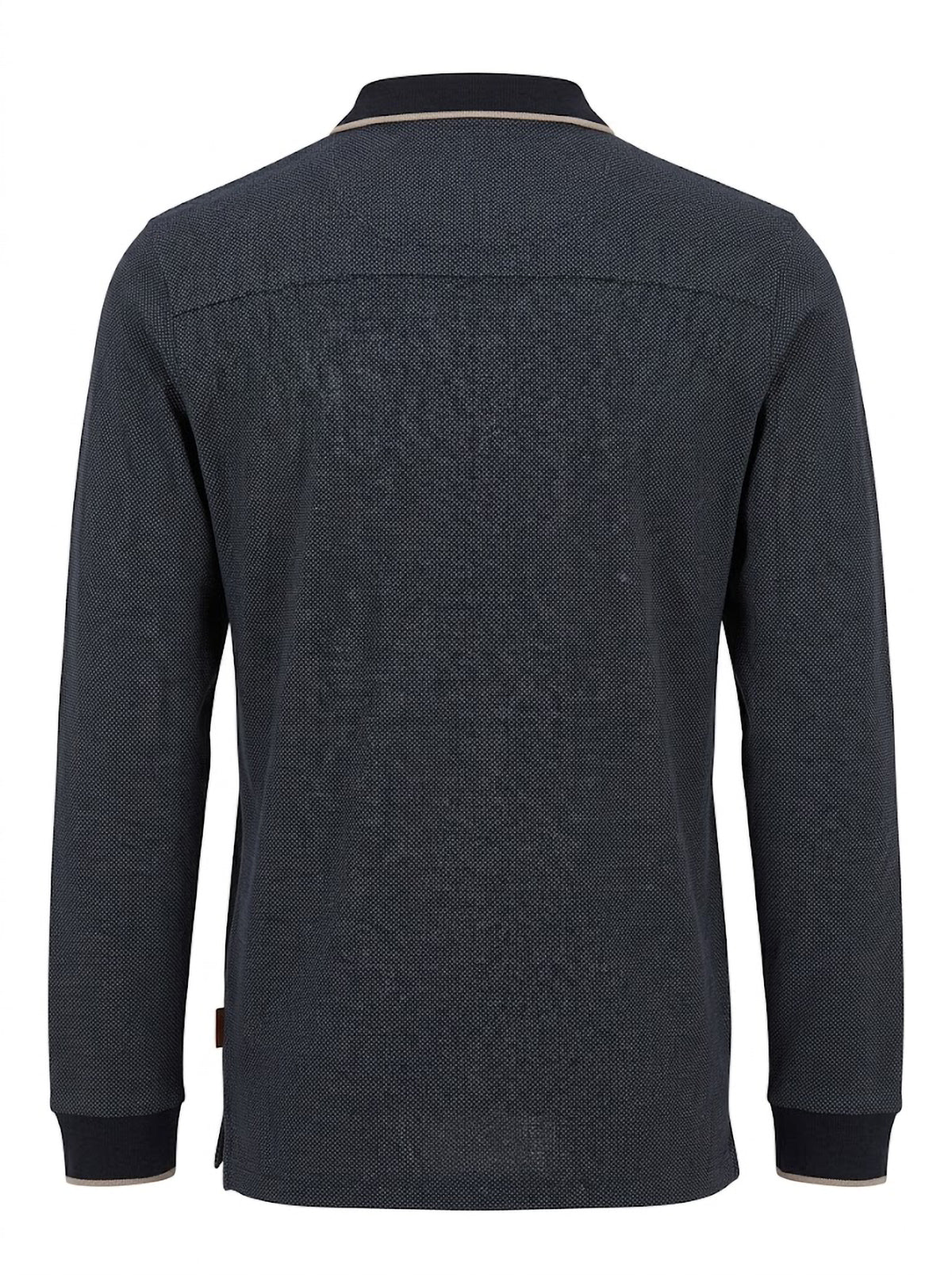 Polo Manga Larga Hombre Tallas Grandes Oscuro Forestal